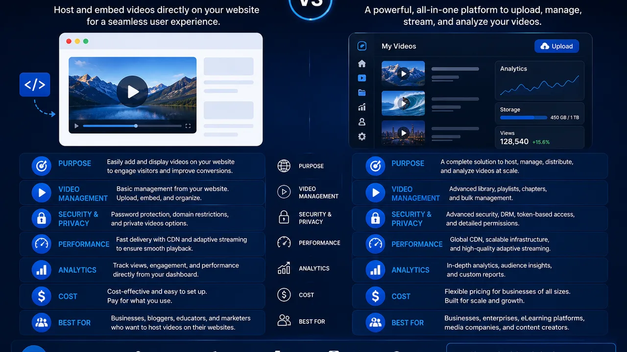 Video Hosting for Websites: Why You Shouldn’t Host Large Videos on Your Web Server