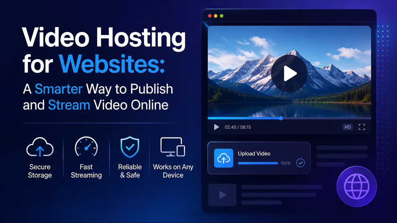Video Hosting for Websites: A Smarter Way to Publish and Stream Video Online